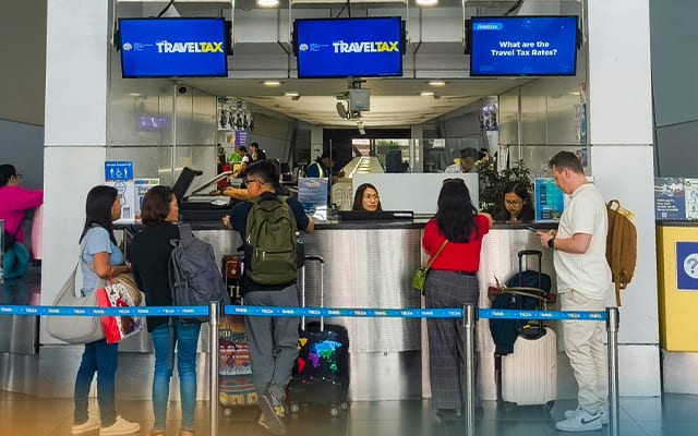Travel Tax Counter in NAIA 3
